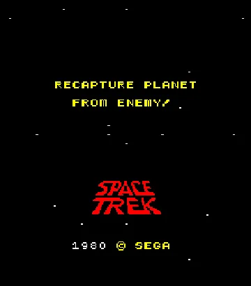 Space Trek (upright) screen shot title